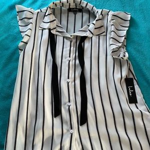 Never Worn Lulus Striped Blouse